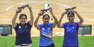 India Clinches Historic Victory at Asian Shooting Championship with Record-Breaking 50 Gold Medals