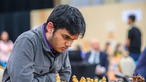 Chess Prodigy Abhimanyu Mishra, 16, Shocks World Champion Gukesh at FIDE Grand Swiss
OR
Teen Grandmaster Abhimanyu Mishra Dethrones Champion Gukesh in Stunning FIDE Grand Swiss Upset