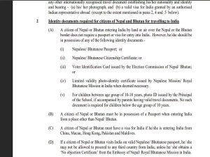 Nepal and Bhutan Citizens Can Now Enter India Without Passport or Visa Under New Order