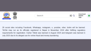 Nepal Blocks Unregistered Social Media Giants, Raising Free Speech Concerns