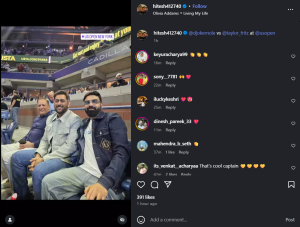 MS Dhoni's Surprise US Open Appearance Steals Spotlight During Djokovic-Fritz Showdown
