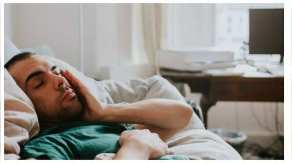 A person feeling fatigued