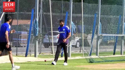 Jasprit Bumrah's focused practice session at Edgbaston