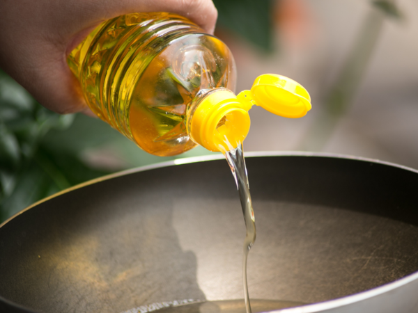 Close-up of brominated vegetable oil