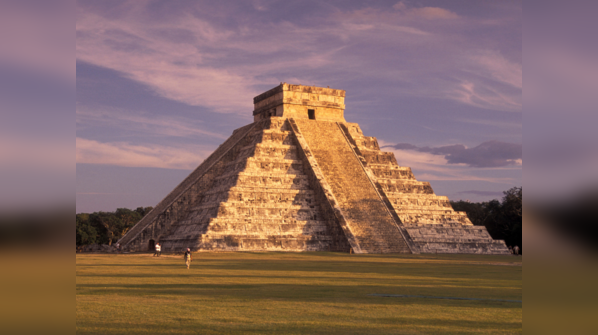The iconic pyramid of Kukulcan at Chichen Itza
