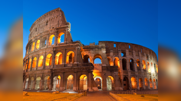 The Colosseum in Rome, a testament to Roman architectural prowess