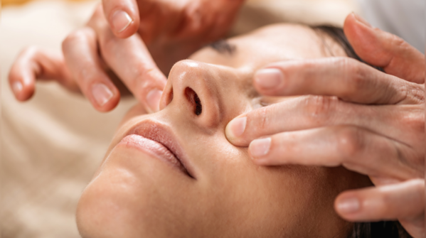 Gentle eye massages with clean hands