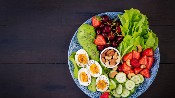 Choosing colourful plates